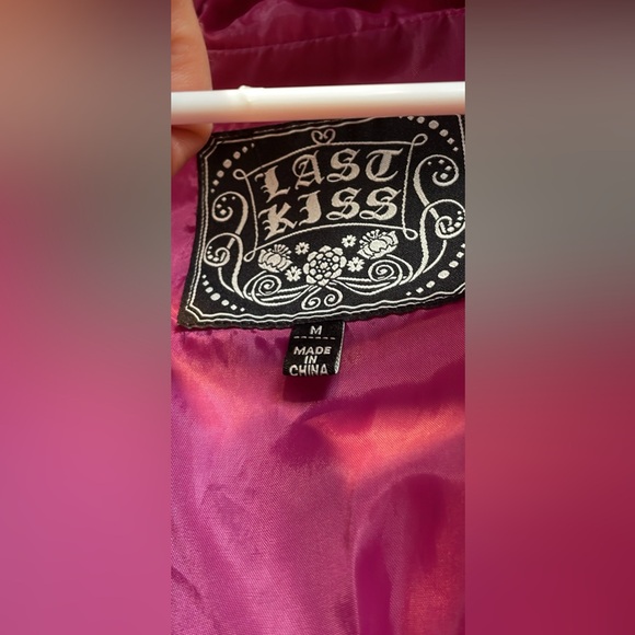 Medium Magenta Last Kiss Hooded Rain Vest - Picture 2 of 6